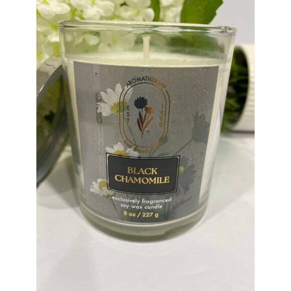 Bath & Body Works Aromatherapy “Black Chamomile” 1 New Single Wick Candle - Picture 3 of 5